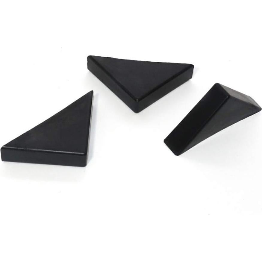 8 Protectores de Esquinas de Plástico Triangulares Xinally Negro