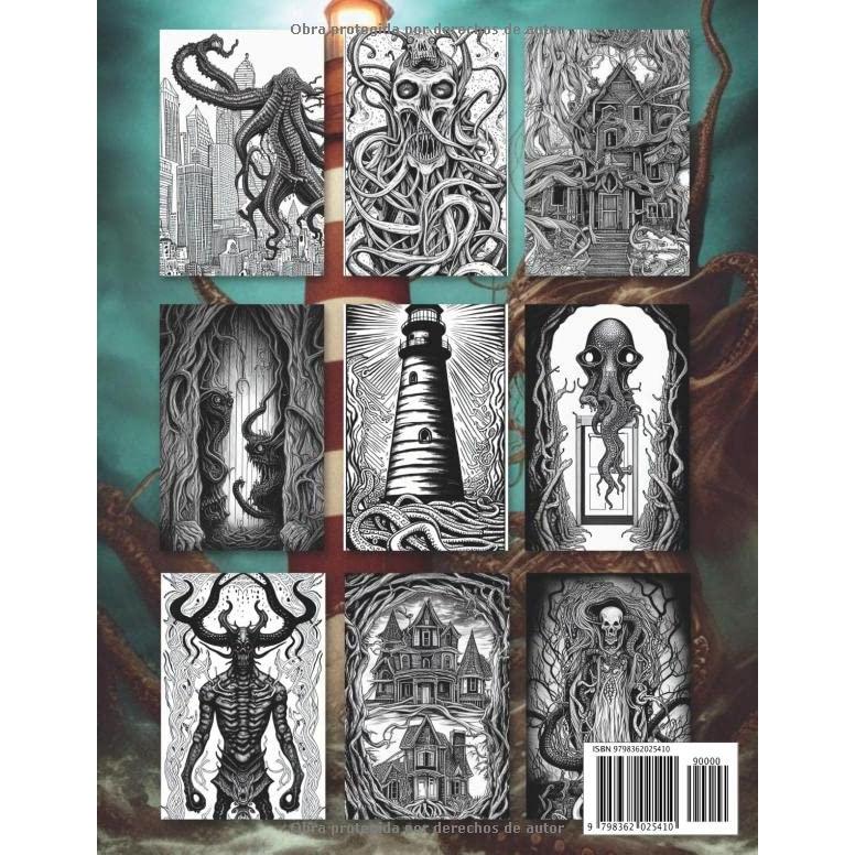 Monstruos de Lovecraft Libro de Colorear: Libro de Colorear para Adultos con Criaturas de Terror y Monstruos Góticos inspirados en H.P Lovecraft (Libros de Colorear Creativos) (Spanish Edition)