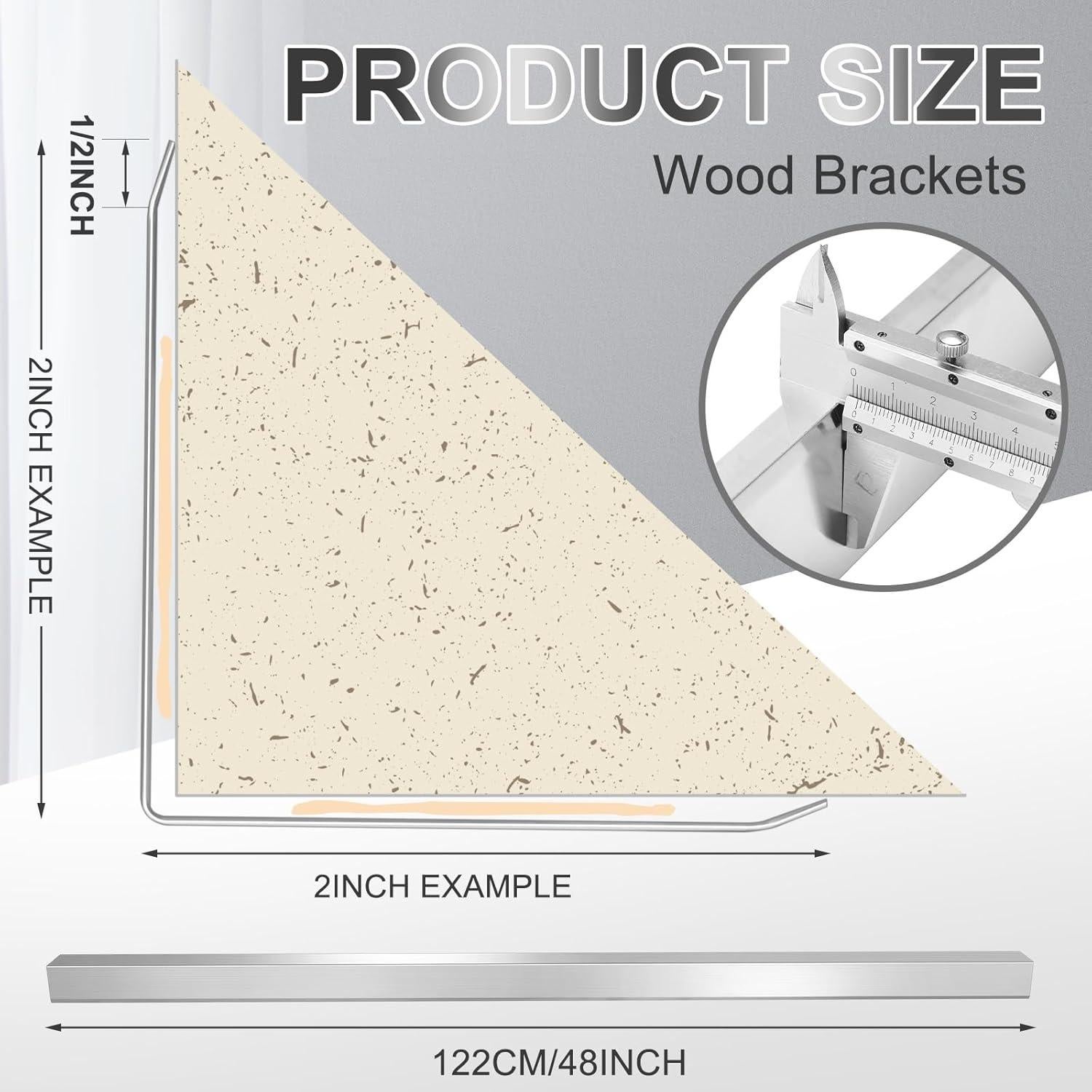 Paquete de 16 Protectores de Esquinas Acero Inoxidable 121.92 cm