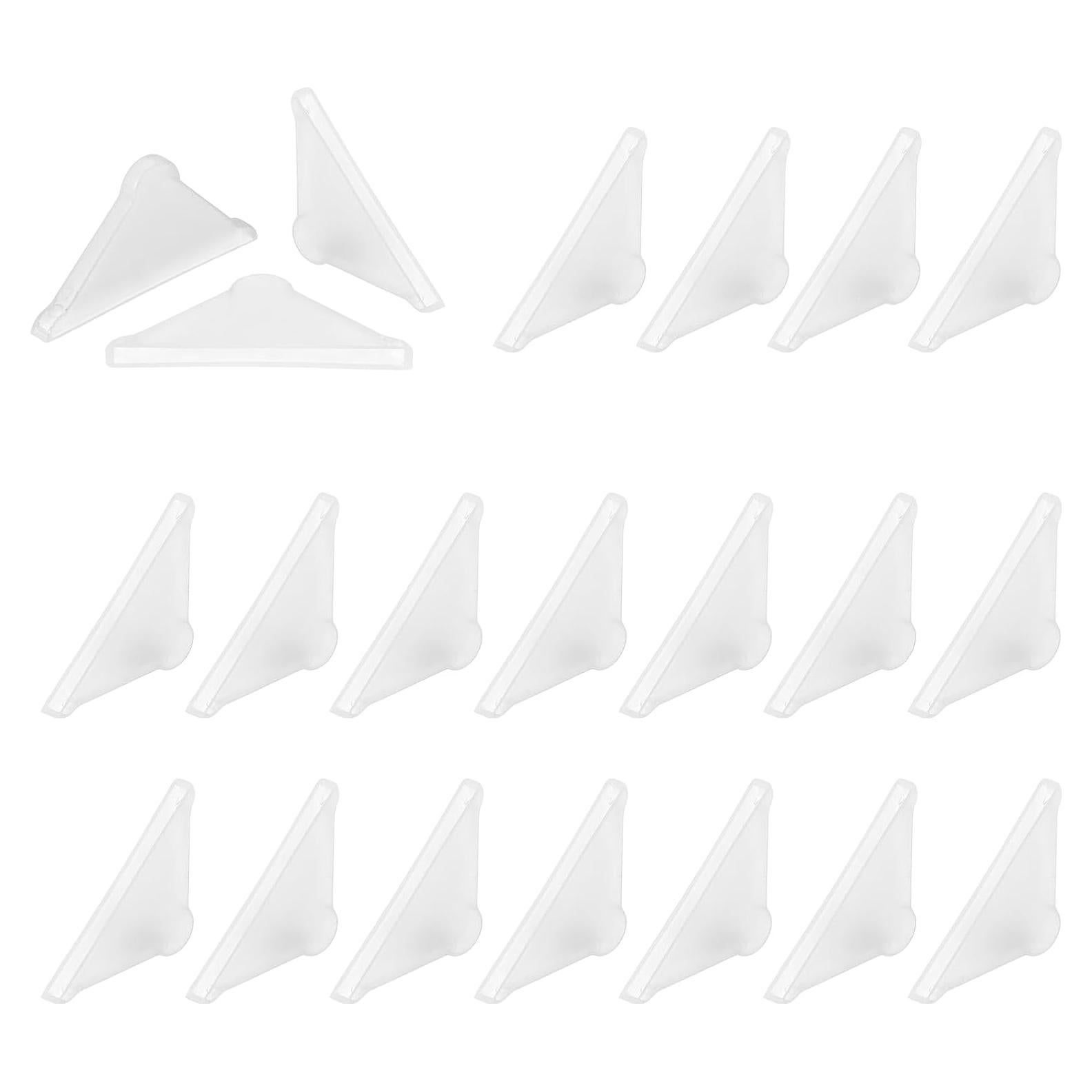 60 Protectores de Esquina de Plástico uxcell 3mm Transparente