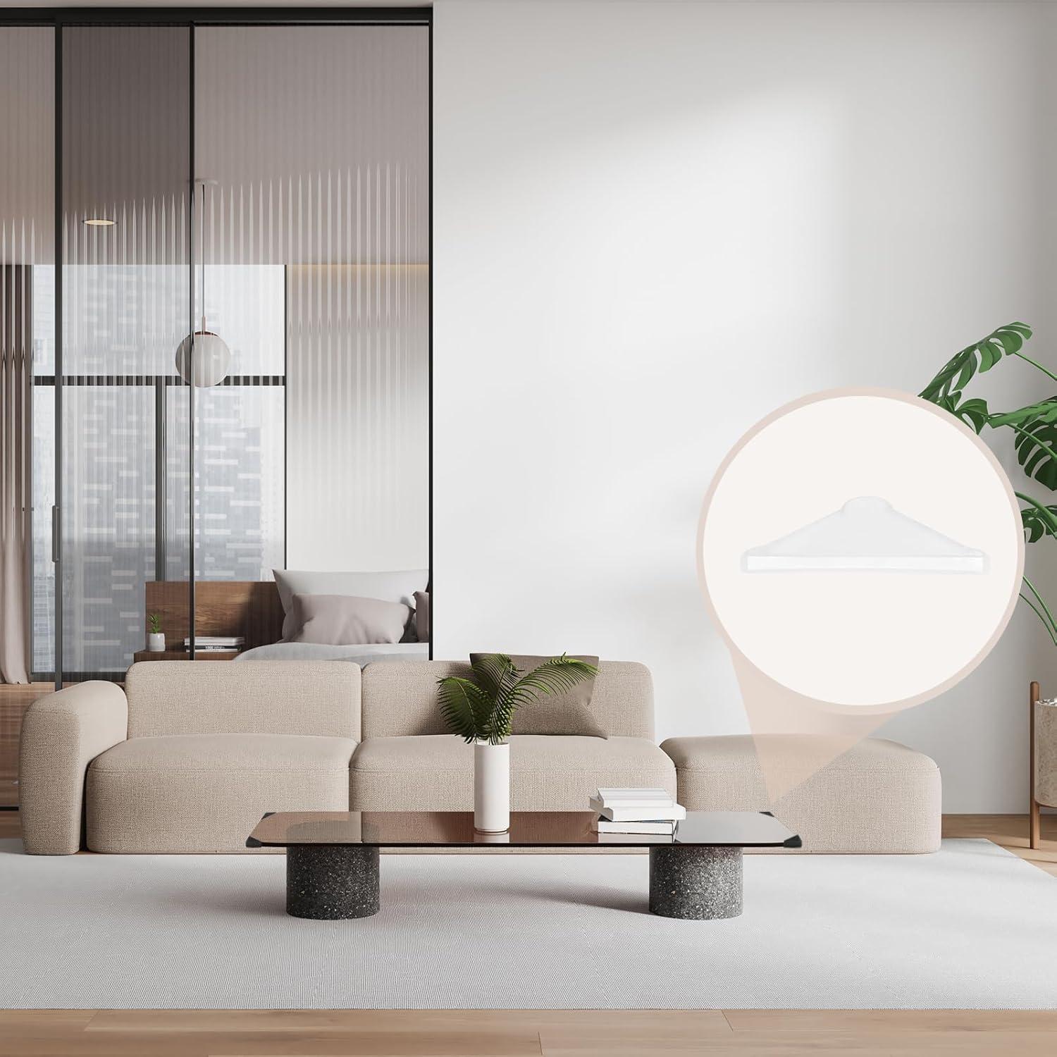 60 Protectores de Esquina de Plástico uxcell 3mm Transparente