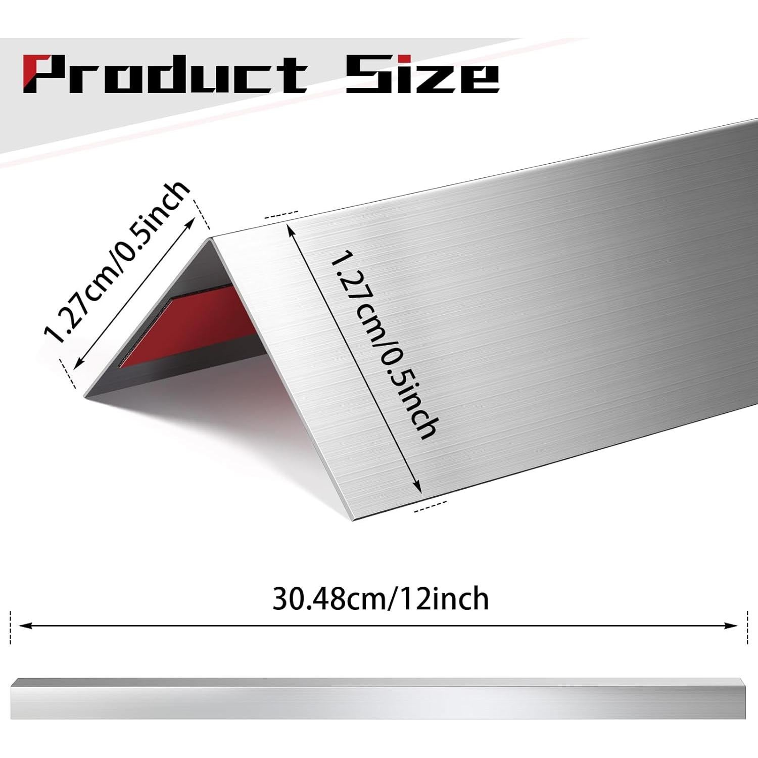 Therwen Protectores de Esquinas de Acero Inoxidable 16 Piezas