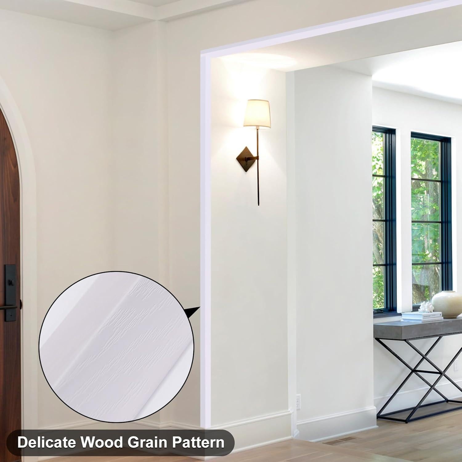 Protectores de Esquinas de Pared Gaahing 3 Pcs 99 cm Grano Madera