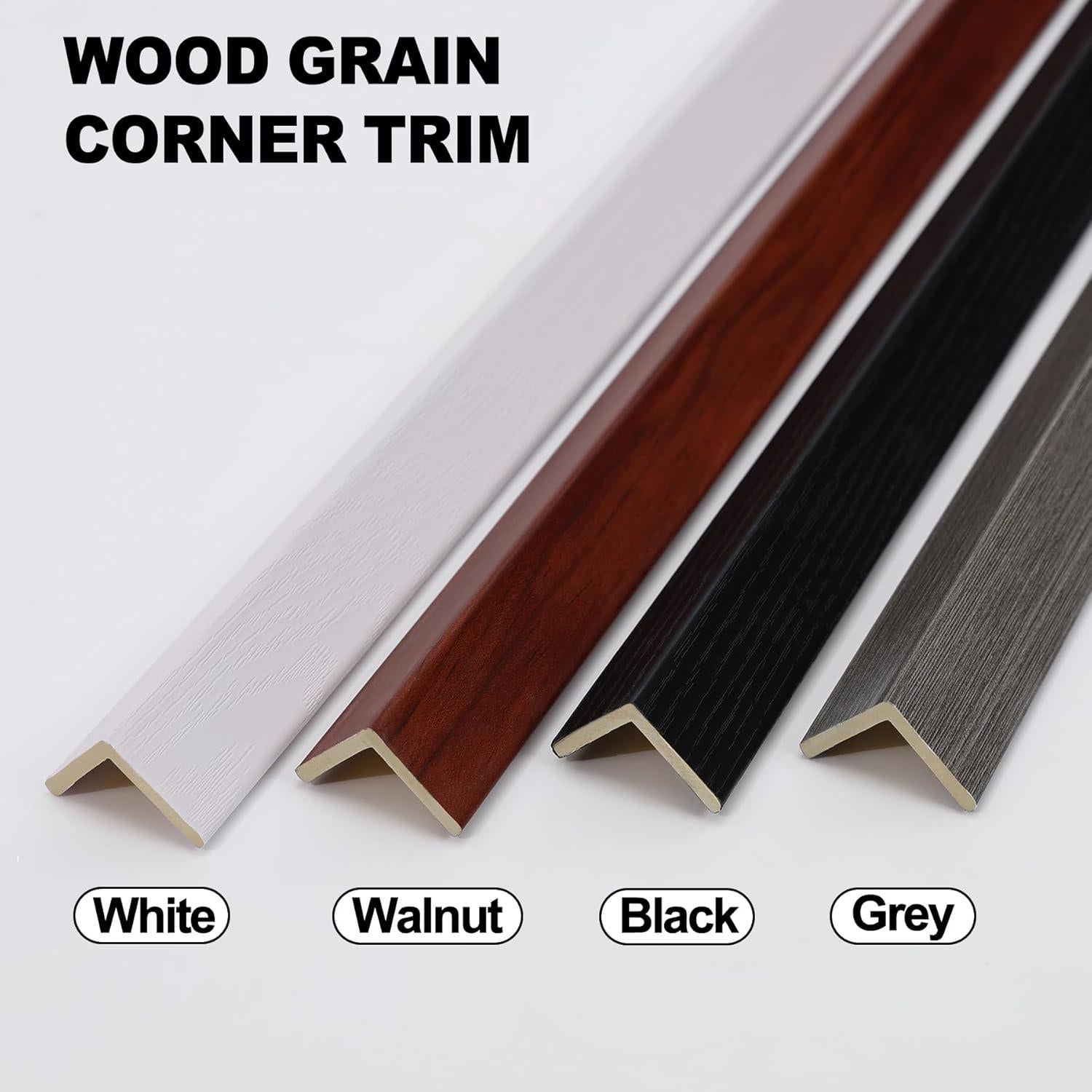 Protectores de Esquinas de Pared Gaahing 3 Pcs 99 cm Grano Madera