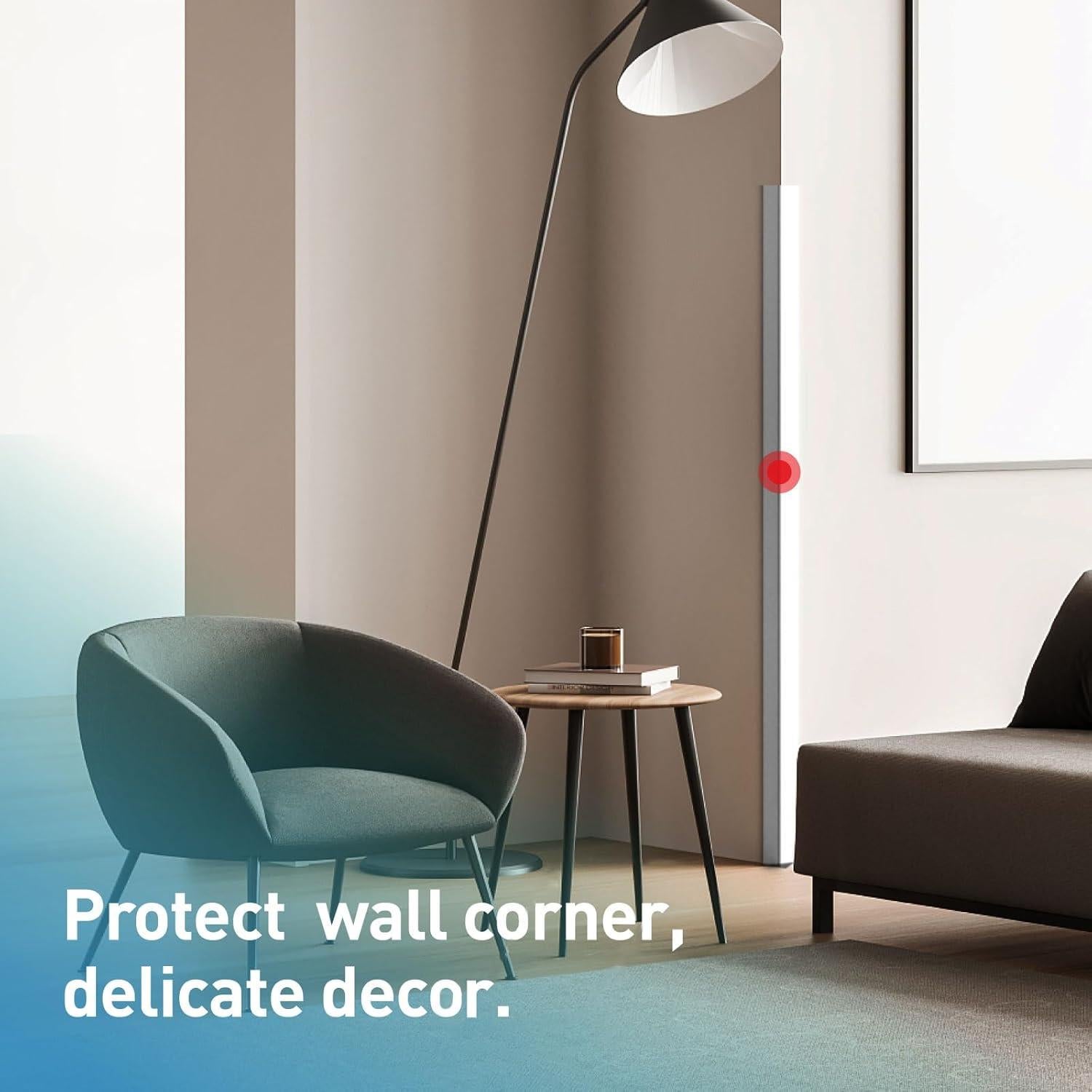 Protector de Esquinas Autoadhesivo FCSOTSPS 2PCS 89cm Blanco