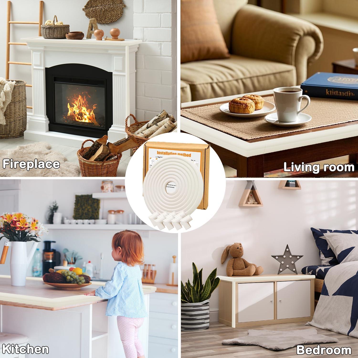 Protector de Esquinas y Bordes Dekukar 15ft + 8 Esquinas Blancas