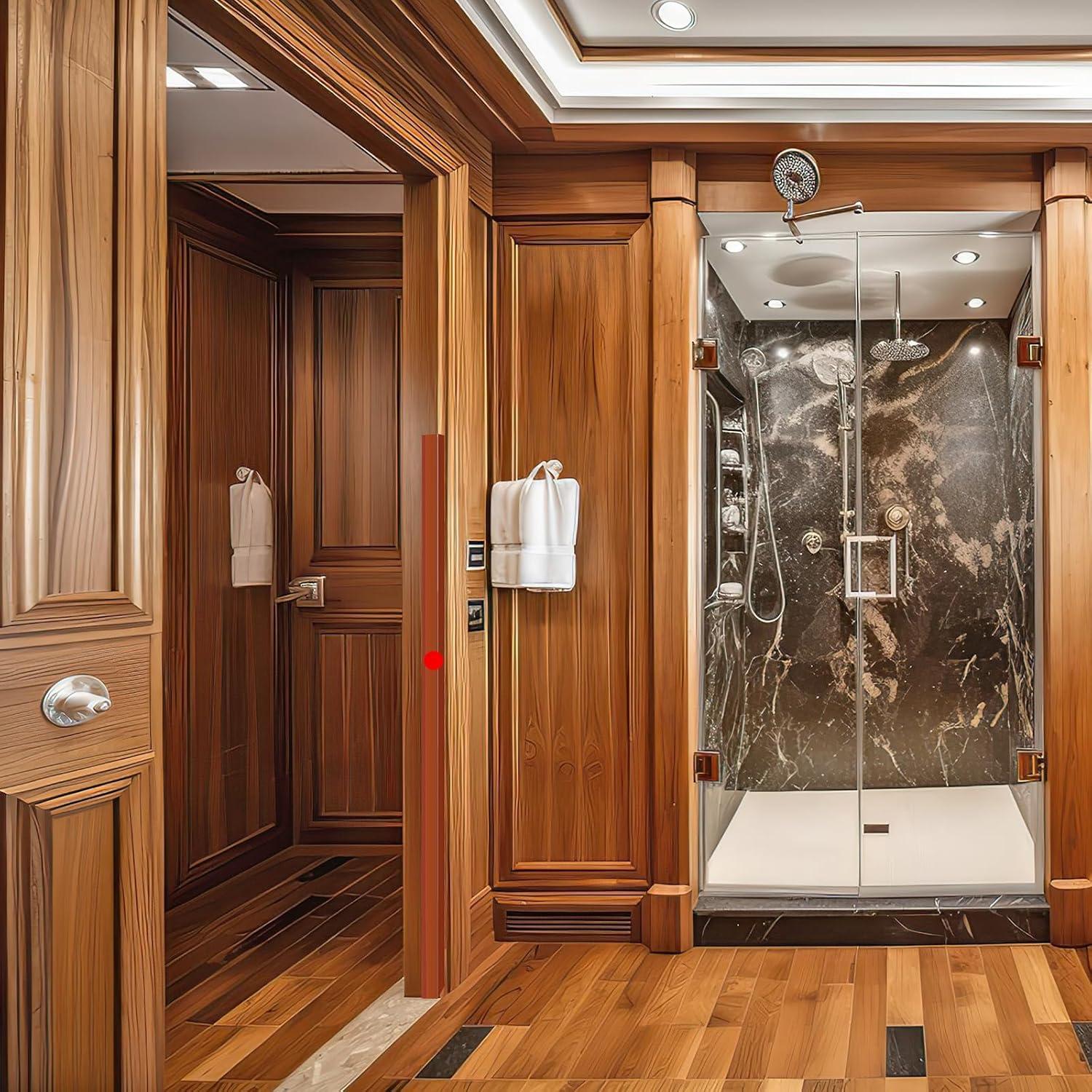 2 Protectores de Esquinas Autoadhesivos MONOID Marrón 80x3 cm