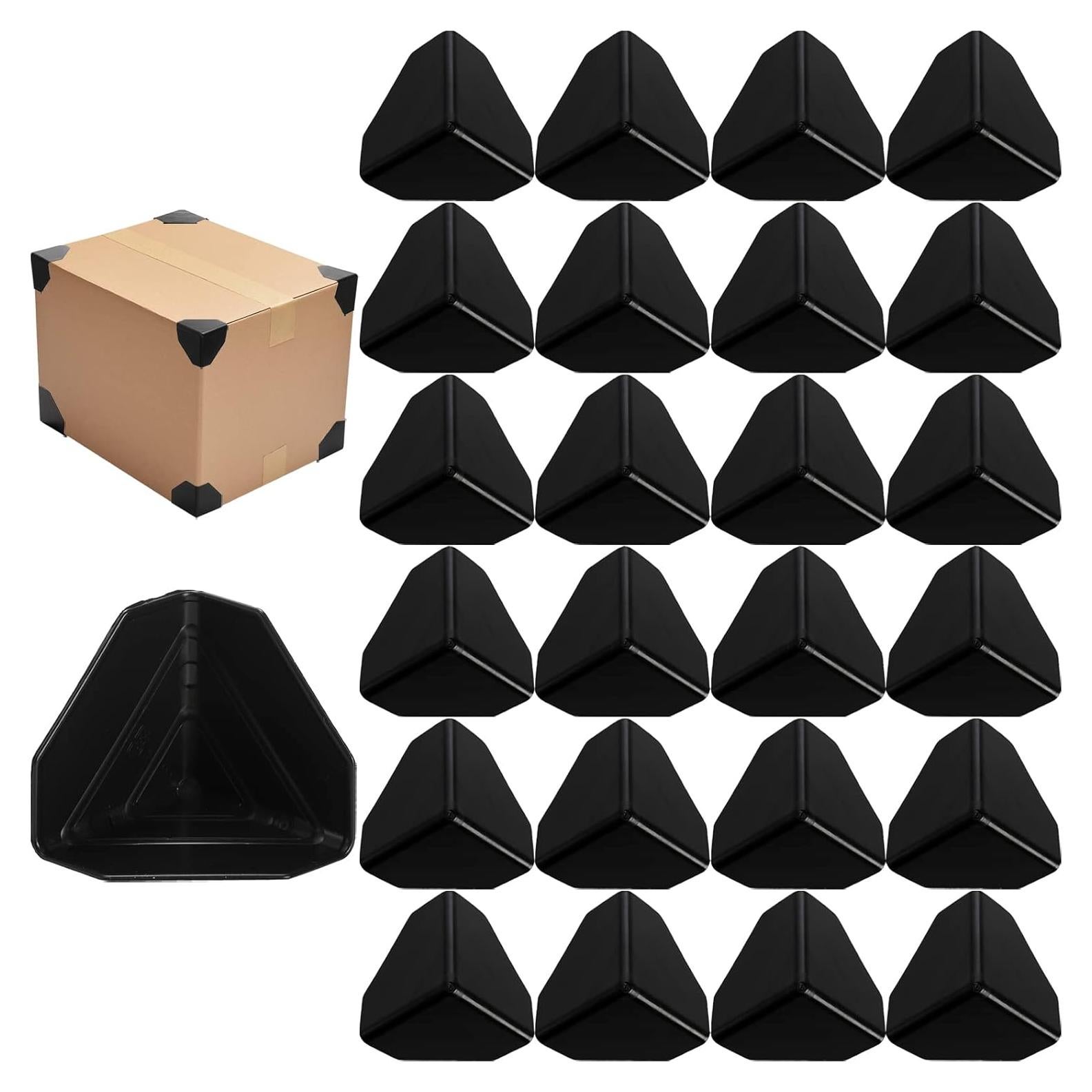 Protectores de Esquinas ZENFUN 200 Pcs Plástico Negro 60mm