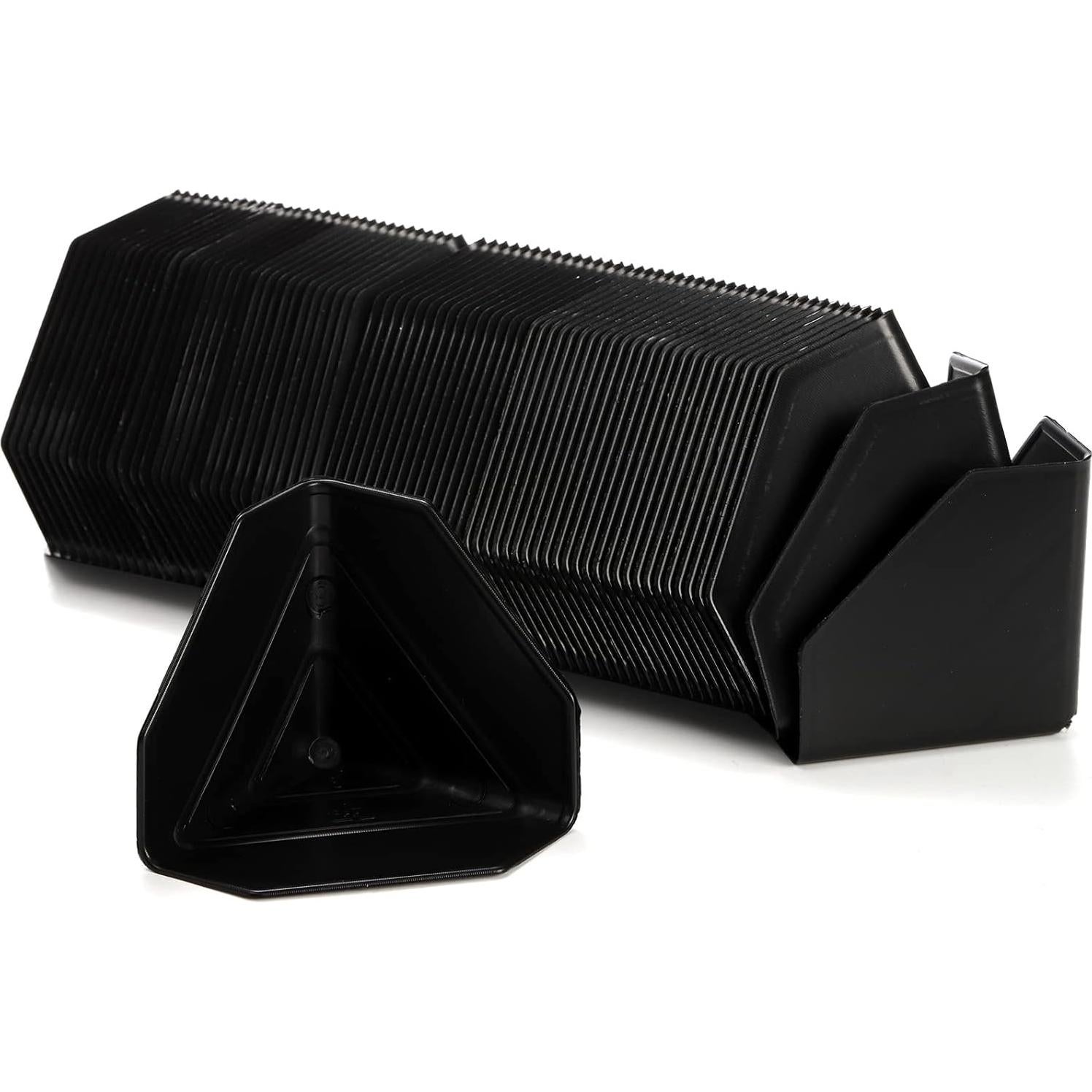 Protectores de Esquinas ZENFUN 200 Pcs Plástico Negro 60mm