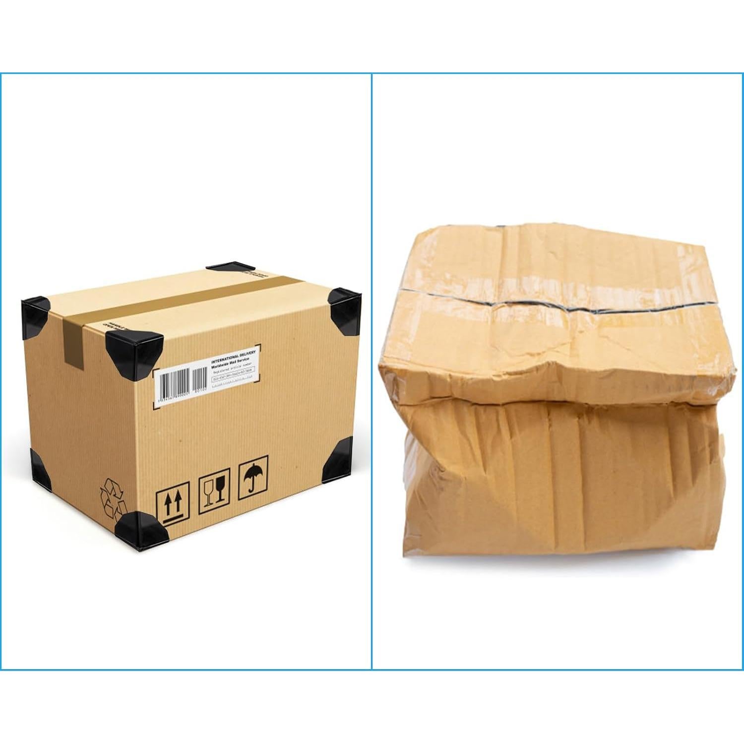 Protectores de Esquinas ZENFUN 200 Pcs Plástico Negro 60mm