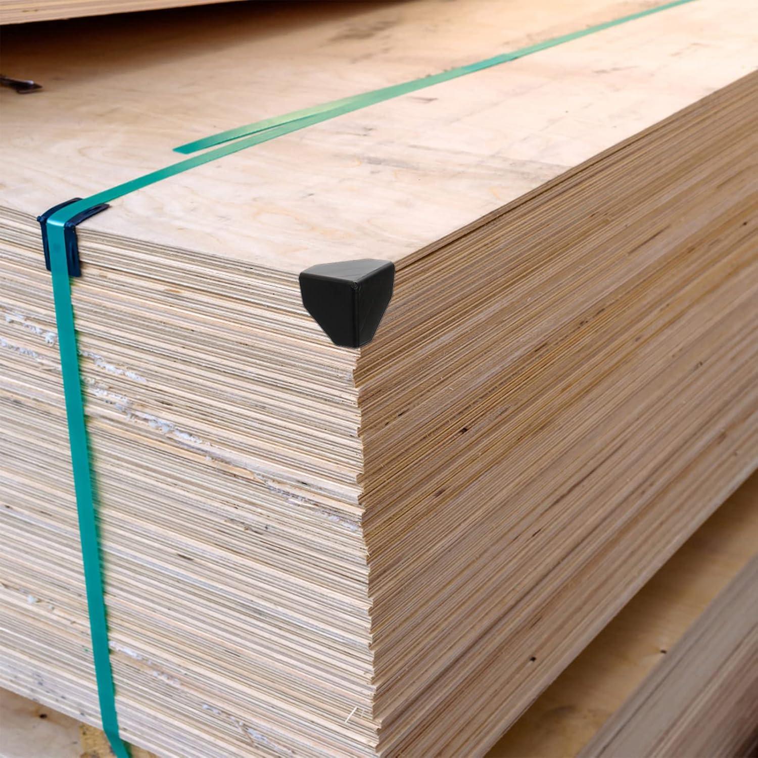 Protectores de Esquinas ZENFUN 200 Pcs Plástico Negro 60mm