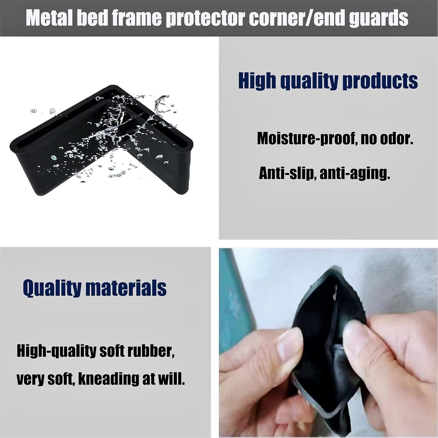 Protecciones de esquinas para marco de cama Fuoequl 2.54cm x 2.54cm