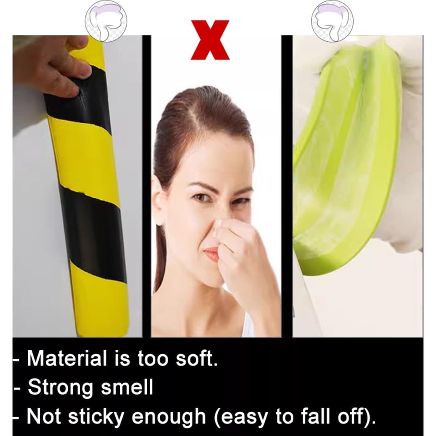 Protectores de Esquinas de Goma NBR Kyvoria 5M Amarillo/Negro