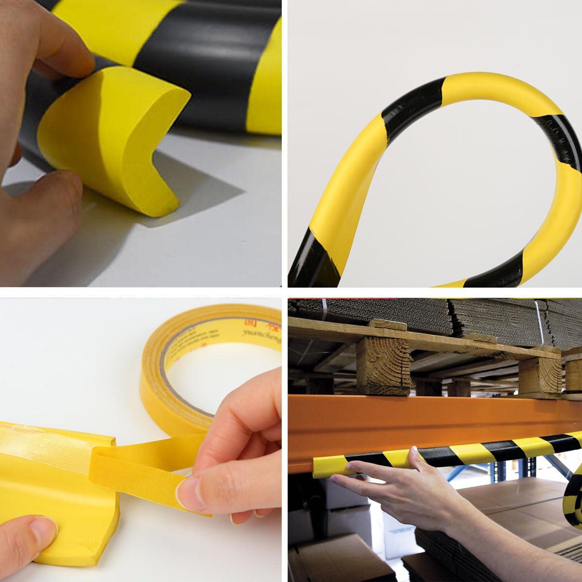 Protectores de Esquinas de Goma NBR Kyvoria 5M Amarillo/Negro