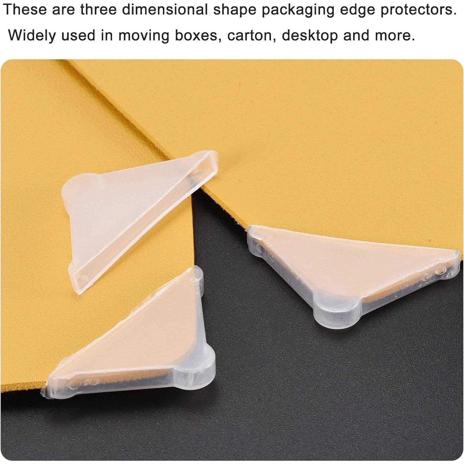 Protectores de Esquinas de Plástico uxcell 20 Pcs 3x50mm Blanco