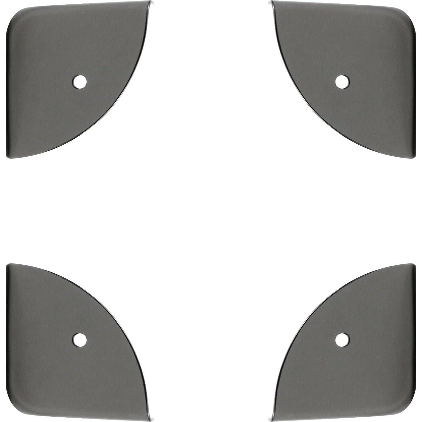 Protectores de Esquinas de Hierro T Tulead 39mm Plata Espejo 8PCS