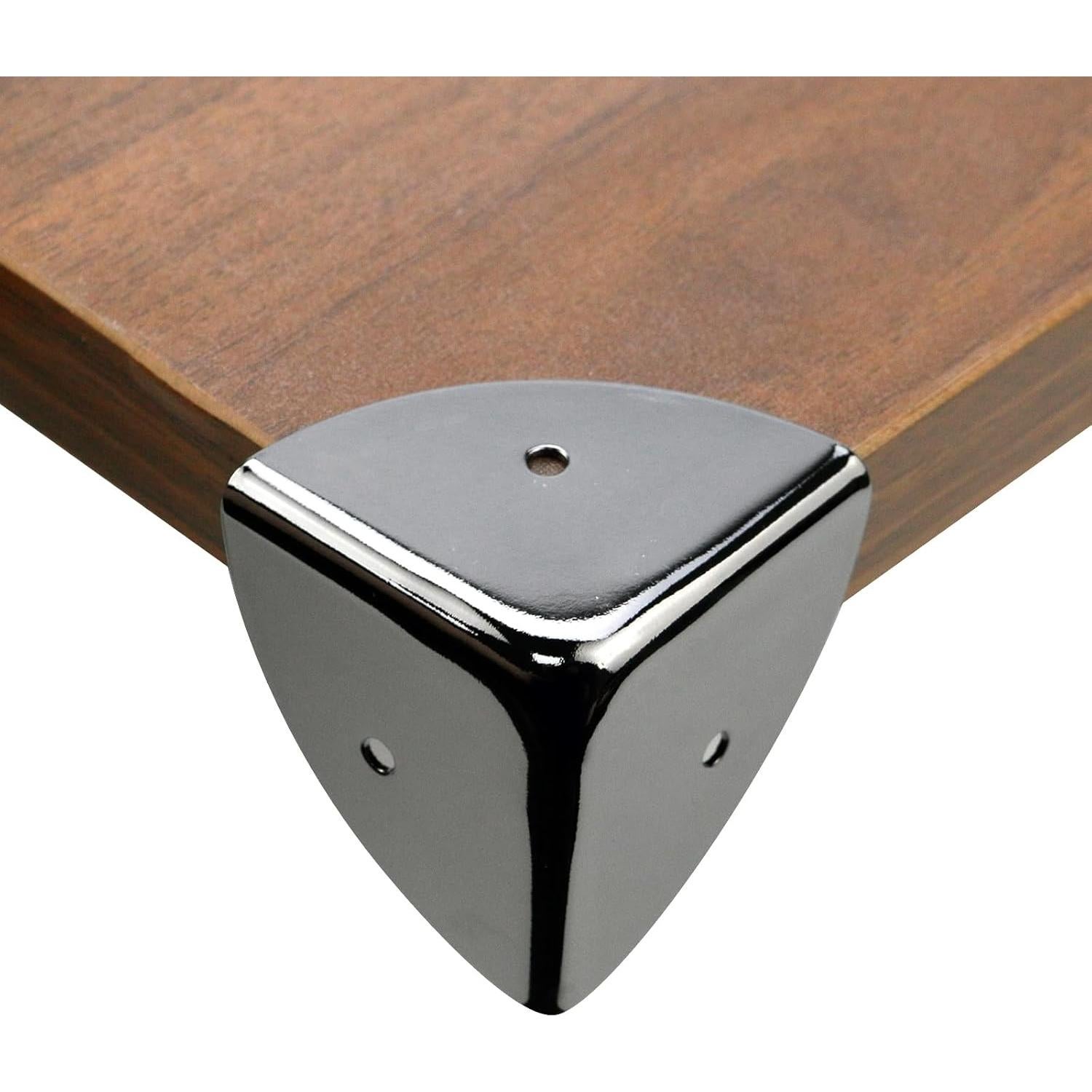 Protectores de Esquinas de Hierro T Tulead 39mm Plata Espejo 8PCS