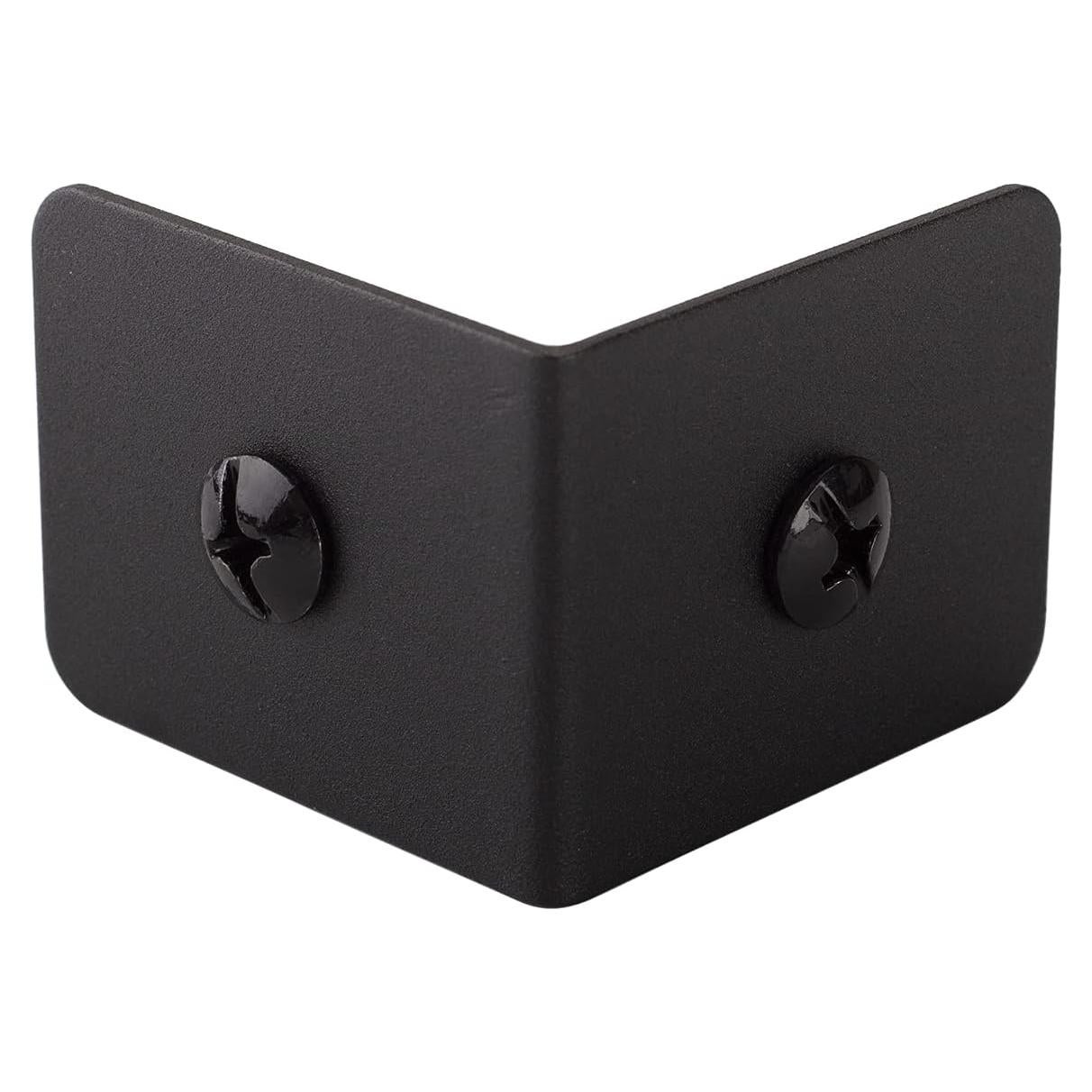 Juego de 4 Protectores de Esquina de Metal Keenkee 5cm Negro