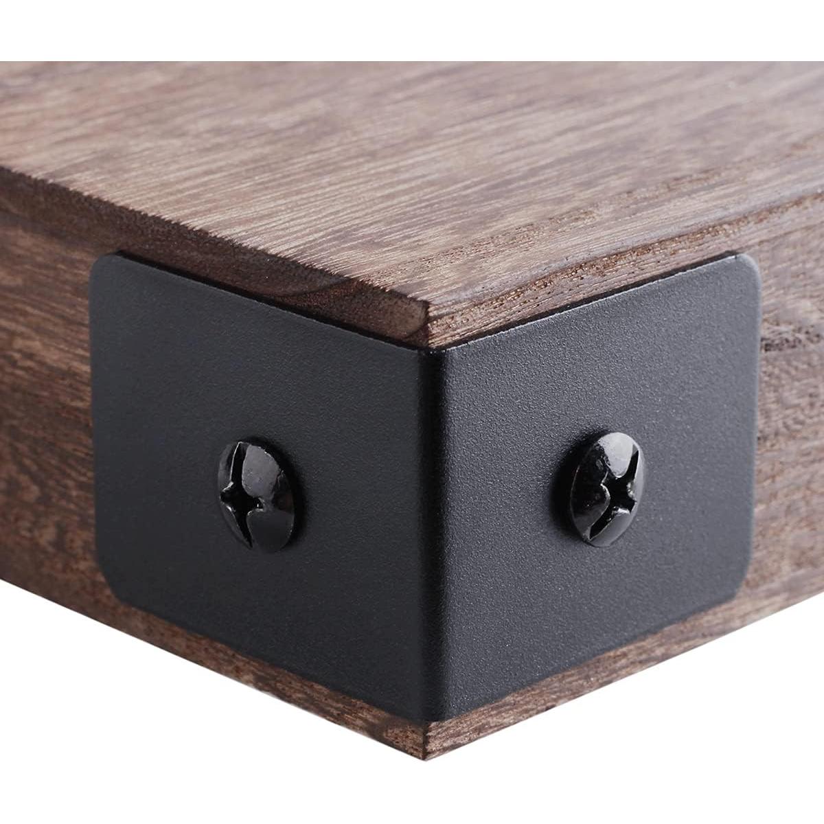 Juego de 4 Protectores de Esquina de Metal Keenkee 5cm Negro