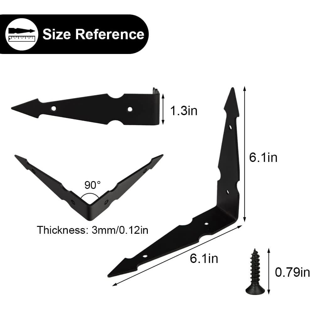 Guardias de Esquina Decorativas AKBFOX 15.5cm Metal Antioxidante