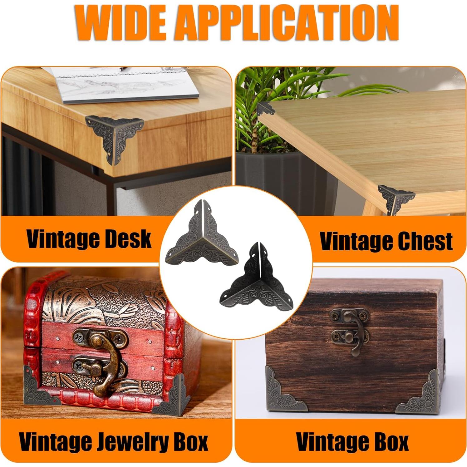 36 Esquinas Internas de Polvo Olldag para Escaleras de Madera 3.5 cm Bronce