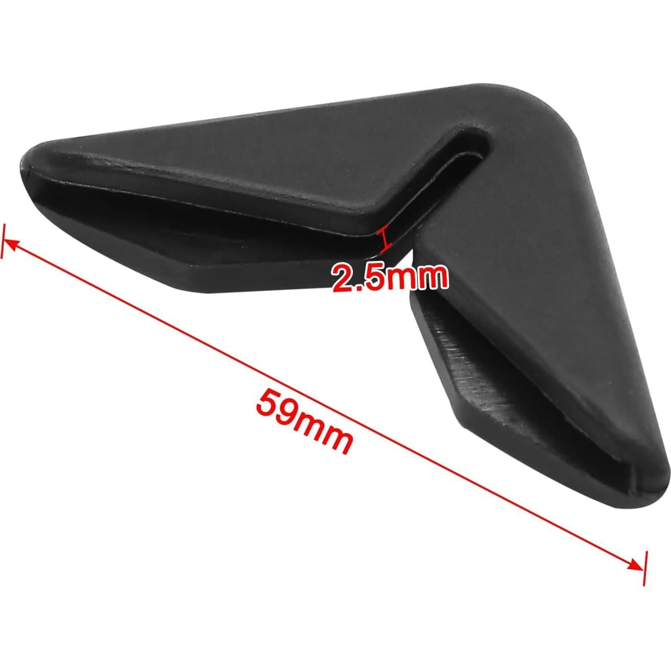 Protector de Borde de Puerta de Coche uxcell Negro 2 Piezas