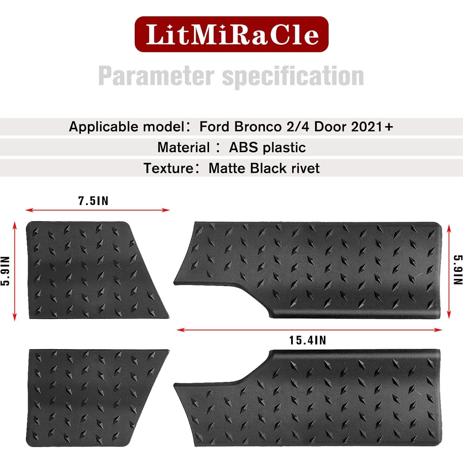 Cubierta de Esquina Lateral LitMiRaCle para Ford Bronco 2021-2023