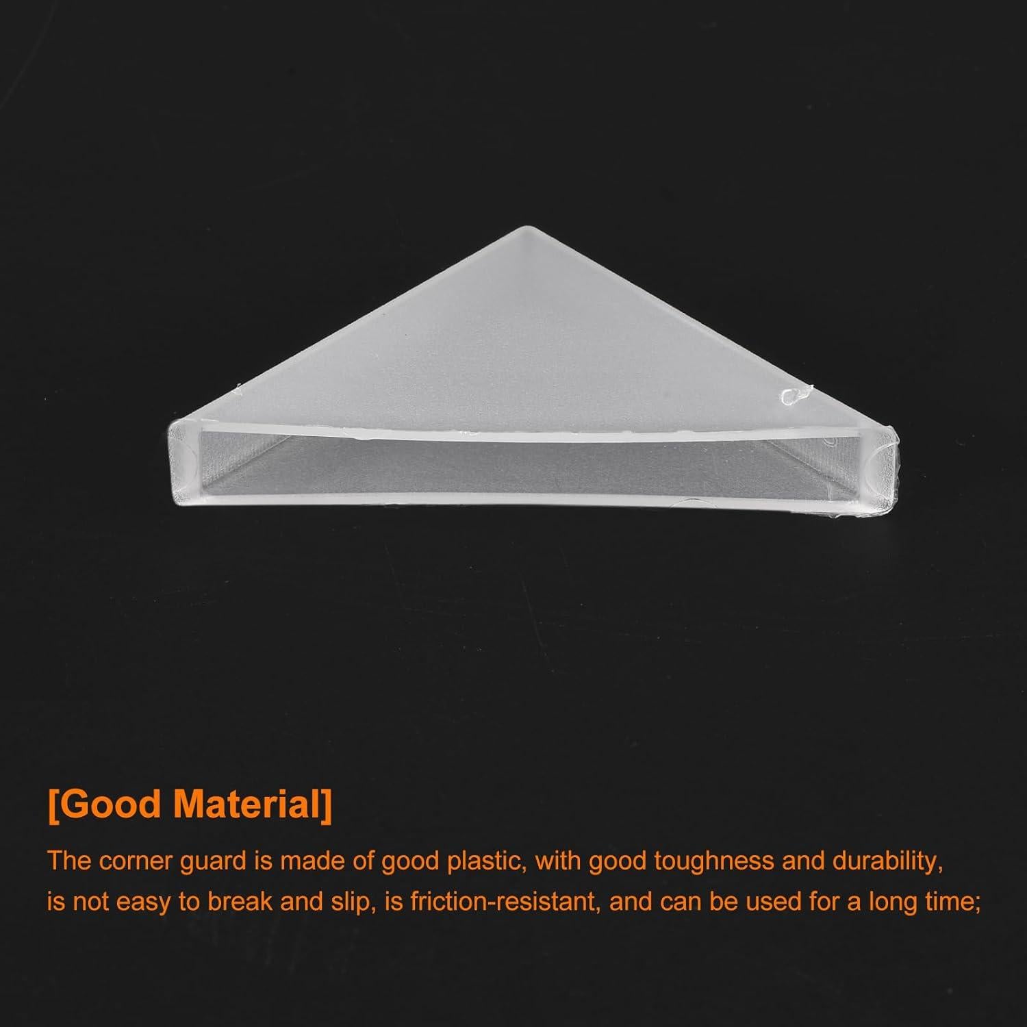 Protectores de Esquinas de Plástico uxcell 50Pcs 6x50mm Blanco