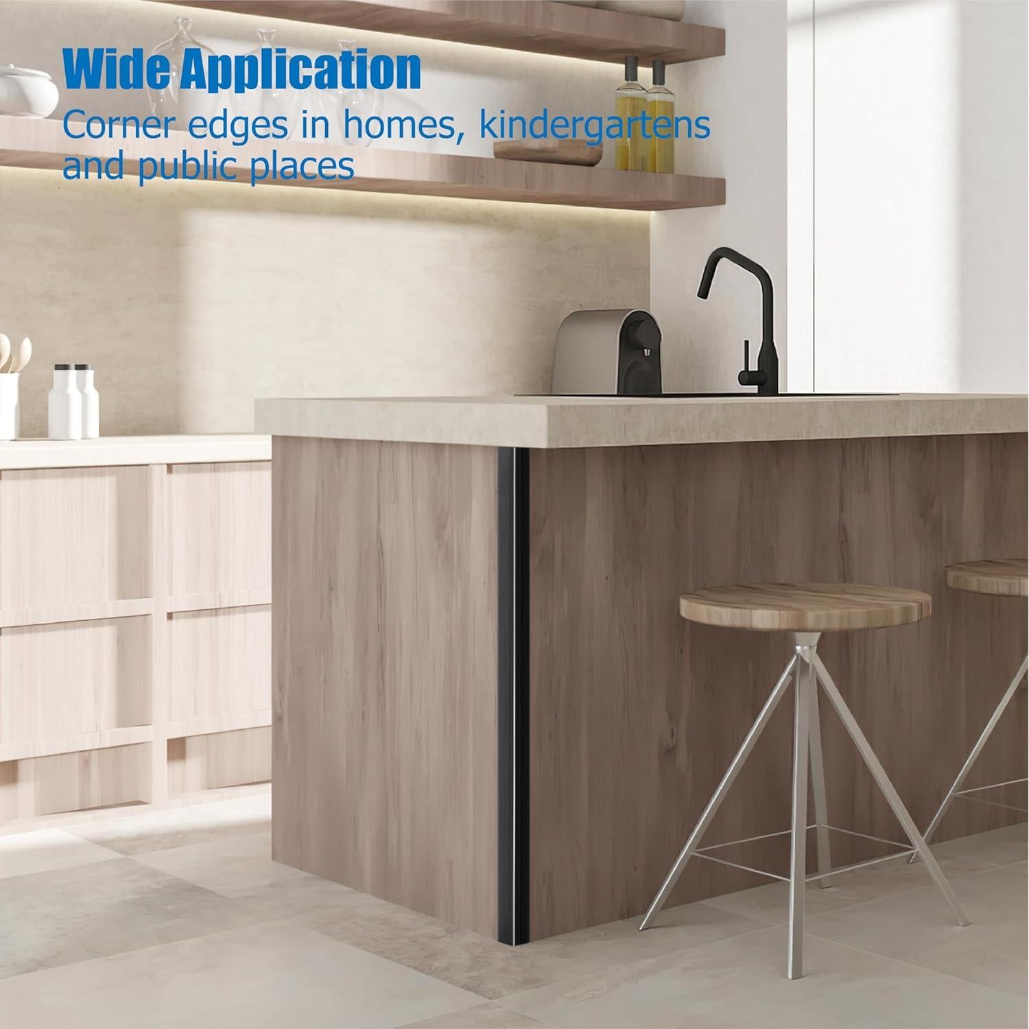 Protectores de Esquinas Autoadhesivos POPAKAN 4 Pack 60x4x0.3cm