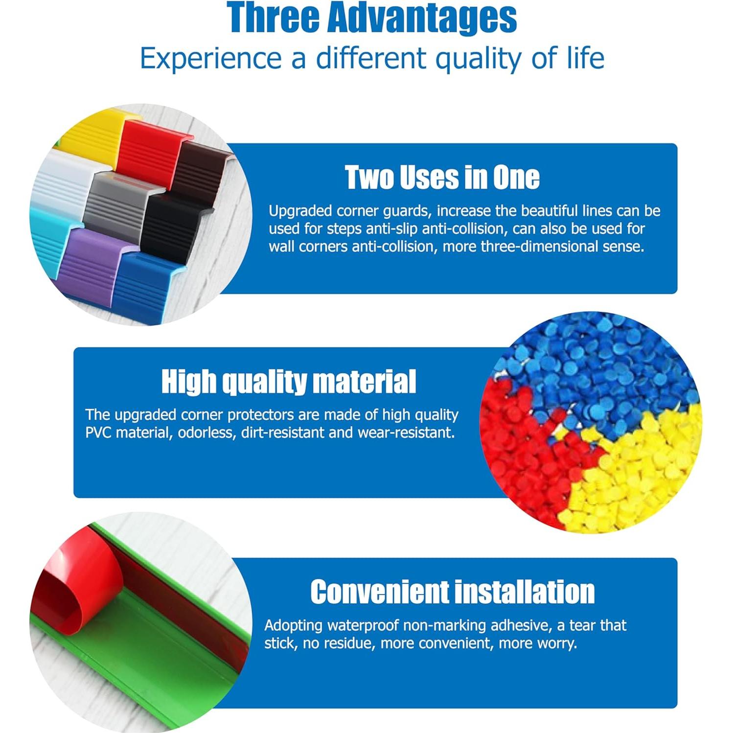 Protectores de Esquinas Autoadhesivos POPAKAN 4 Pack 60x4x0.3cm