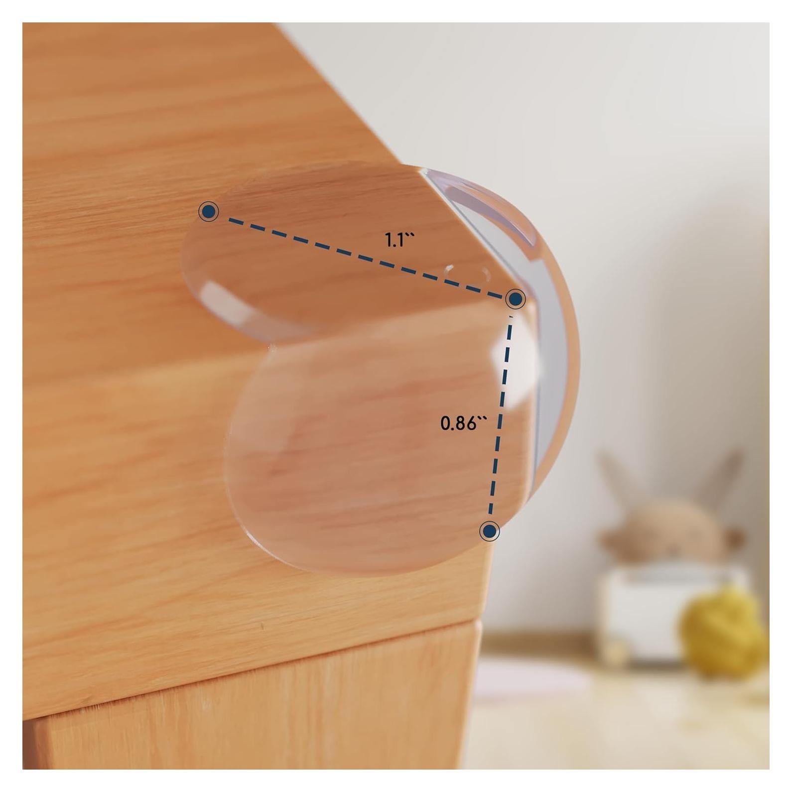 Protectores de Esquinas GLUIT Transparentes para Bebés - 10 Paquete