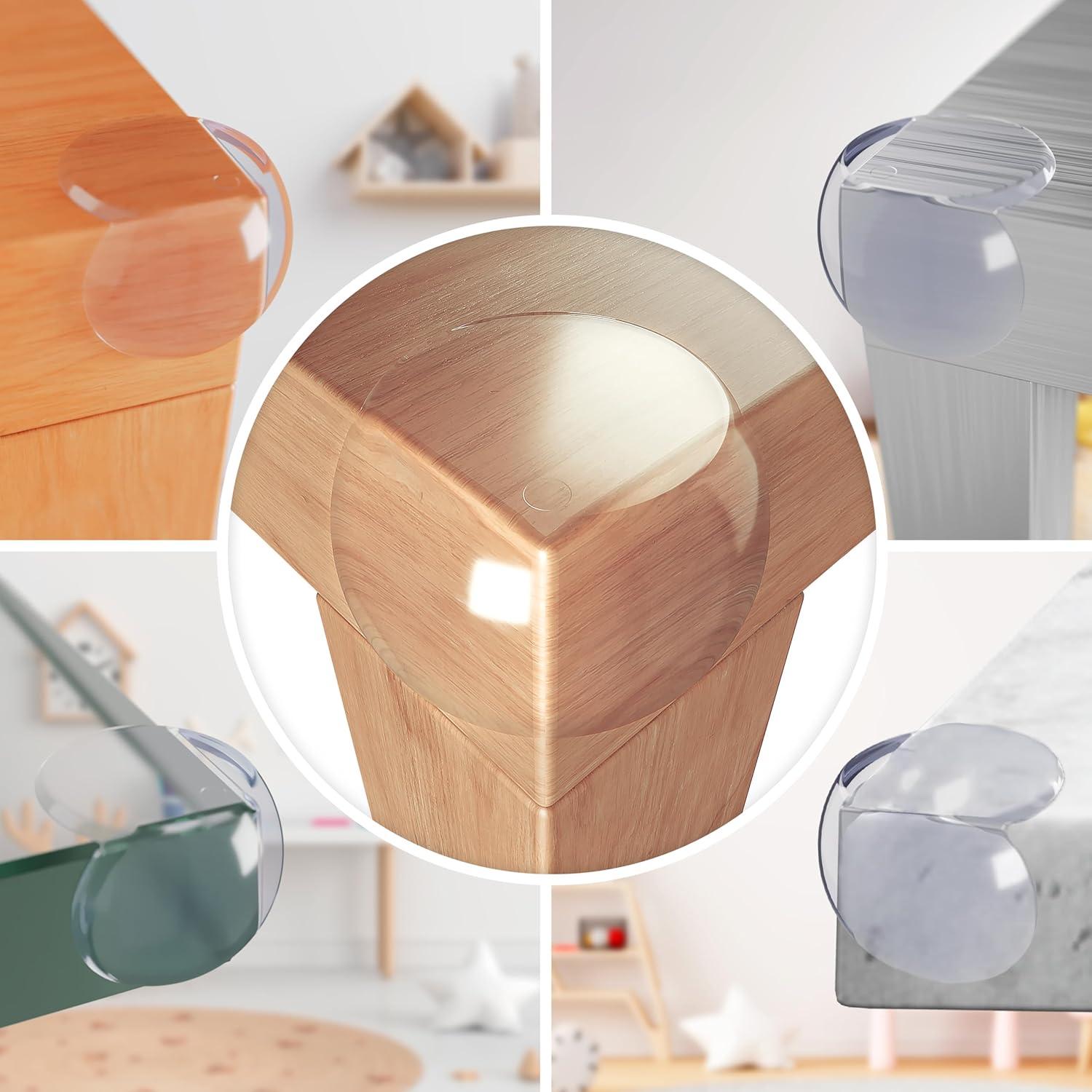 Protectores de Esquinas GLUIT Transparentes para Bebés - 10 Paquete