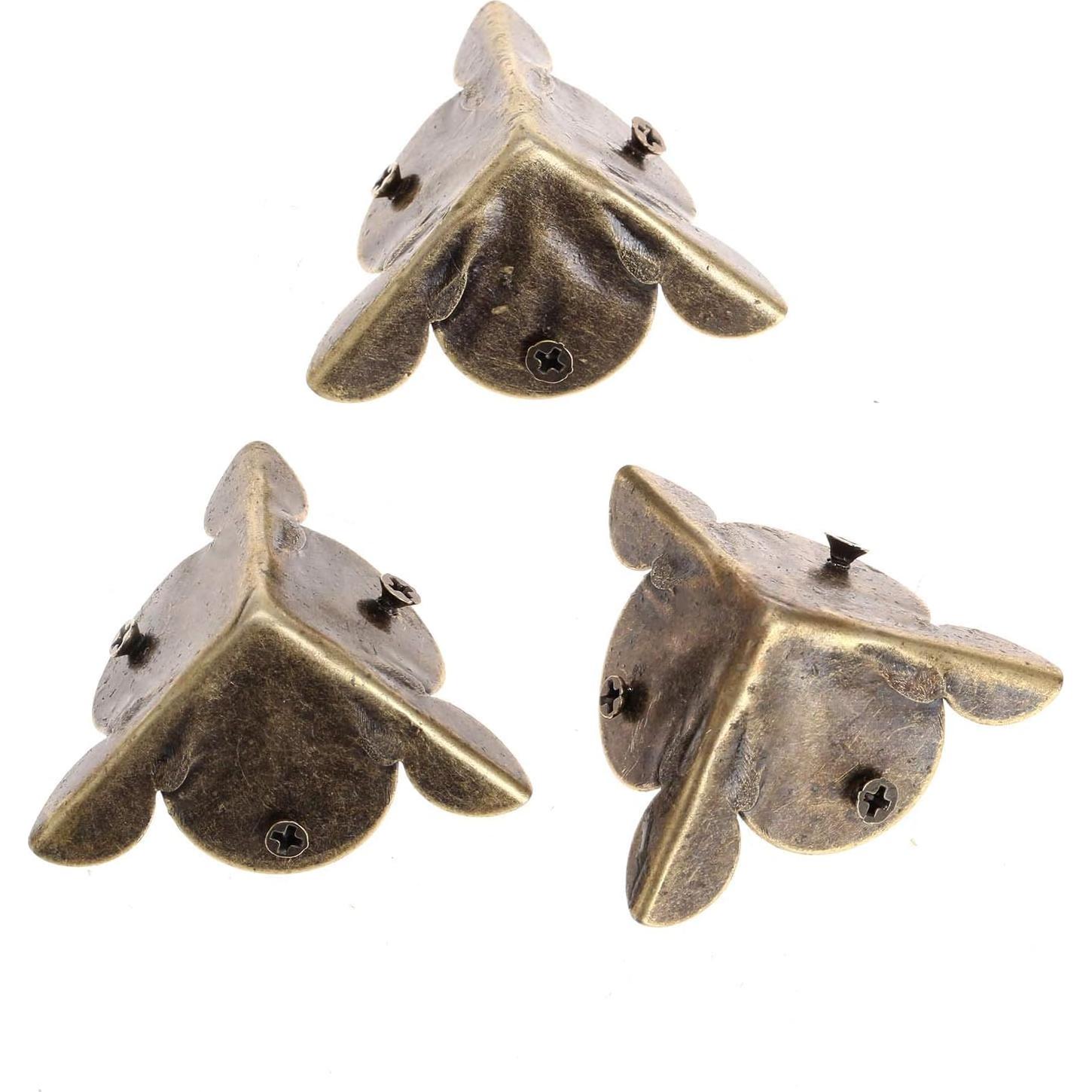 Protectores de Esquinas de Latón Antiguo Dophee 12 Pcs 30mm