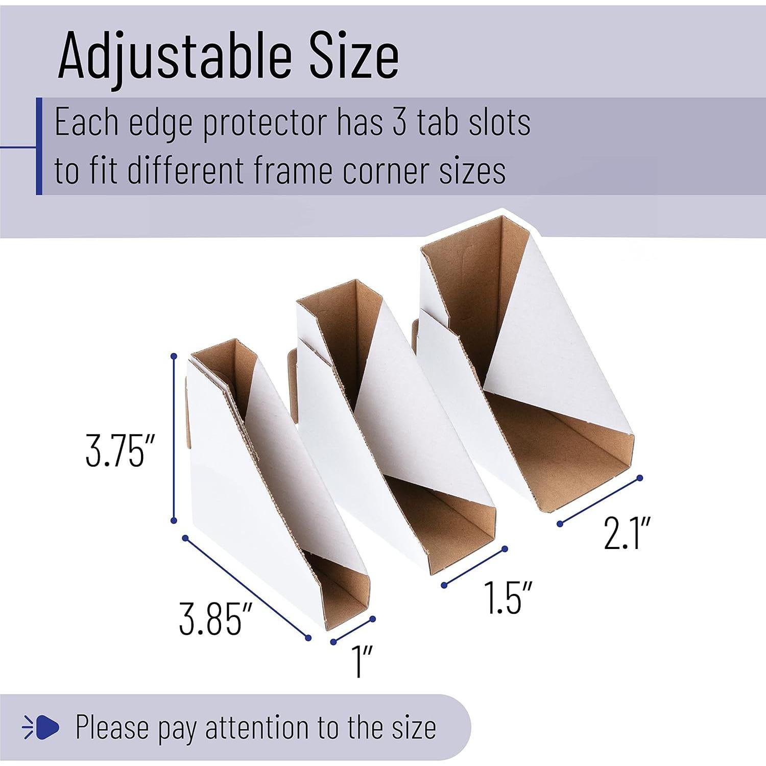 Protectores de Esquinas de Cartón Ajustables Mr. Pen - 40 Unidades