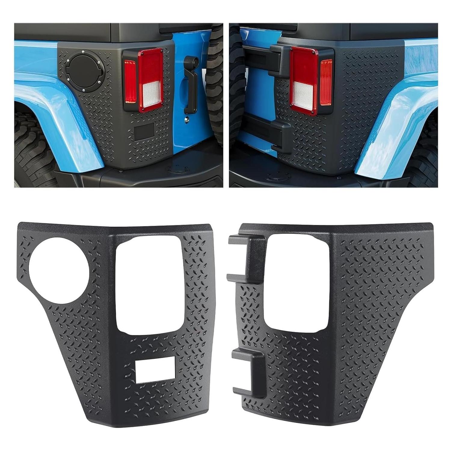 Protectores de Esquina Traseros ECOTRIC para Jeep Wrangler 2007-2018