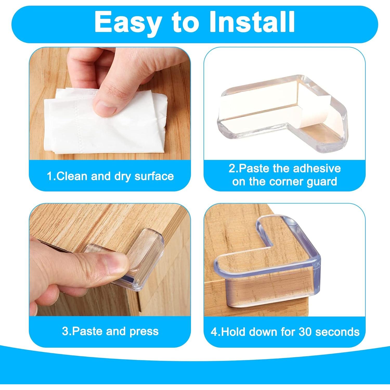 Protector de Esquinas VENGABY Pack 24 Piezas Transparente