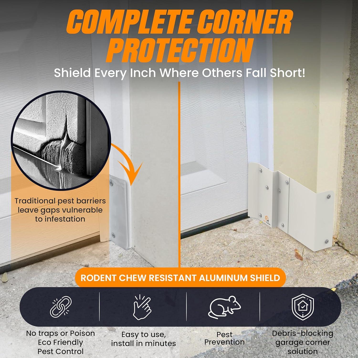 Escudo de Plagas Hern's Pro para Garaje - Barrera Aluminio 20x15 cm