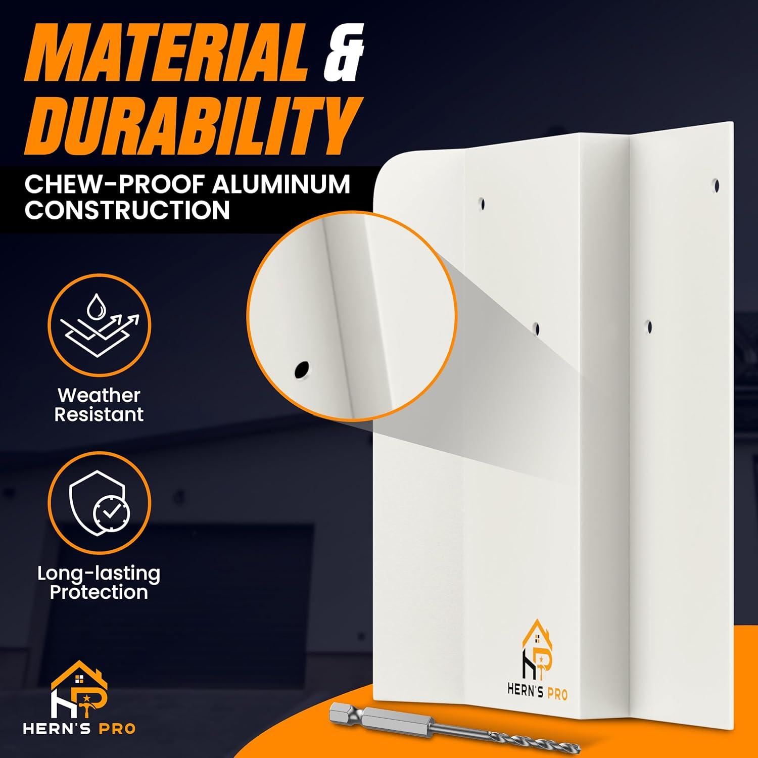 Escudo de Plagas Hern's Pro para Garaje - Barrera Aluminio 20x15 cm