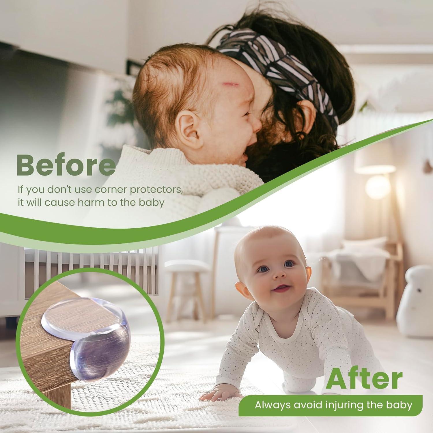 Protectores de Esquinas para Bebés Srnede 16 Piezas PVC Transparente
