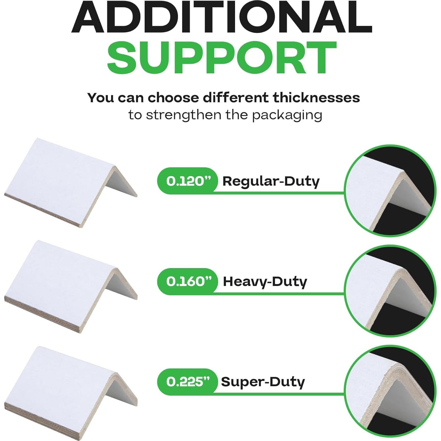 Protectores de Esquinas de Cartón IDL 5.08x5.08x7.62 cm Paquete 50