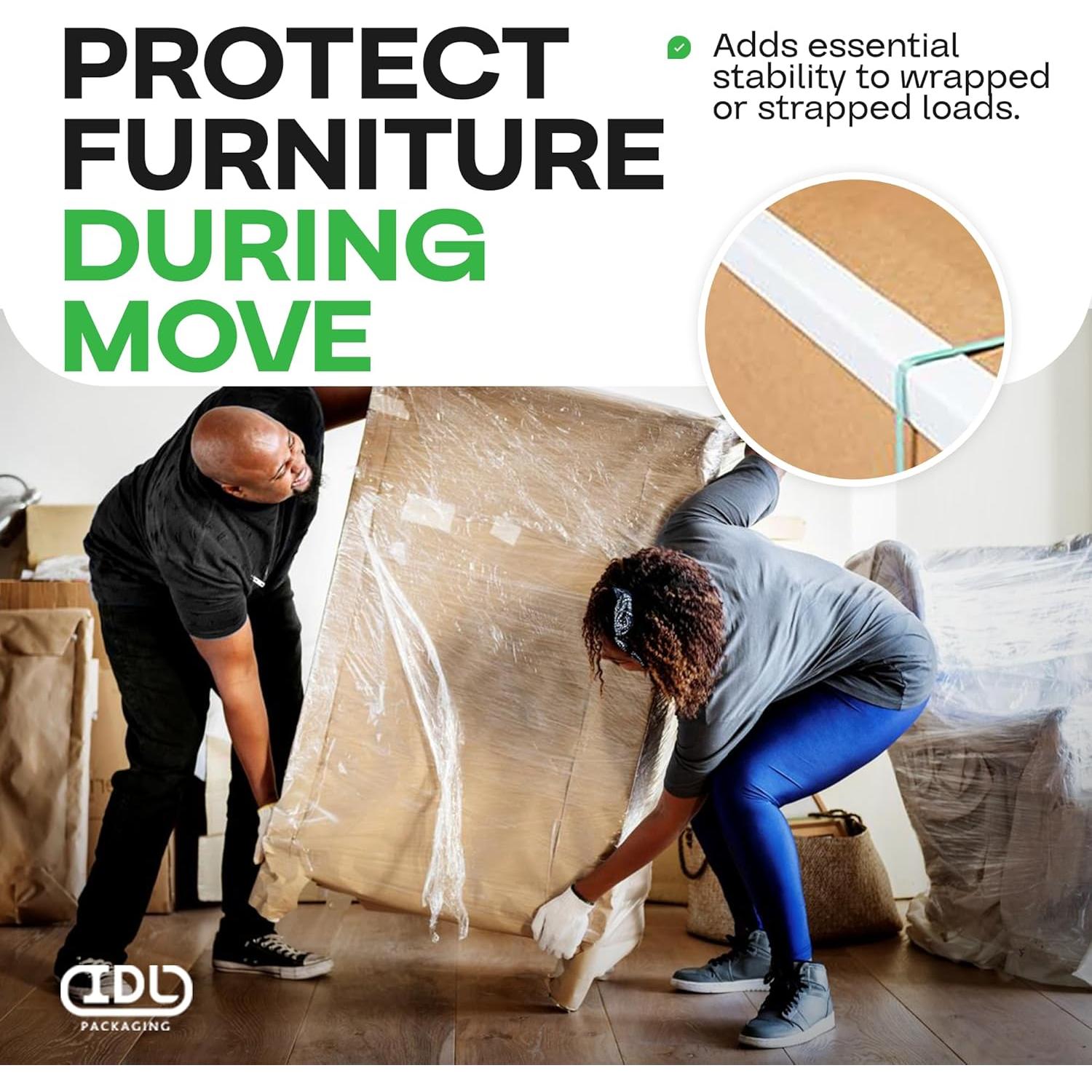 Protectores de Esquinas de Cartón IDL 5.08x5.08x7.62 cm Paquete 50