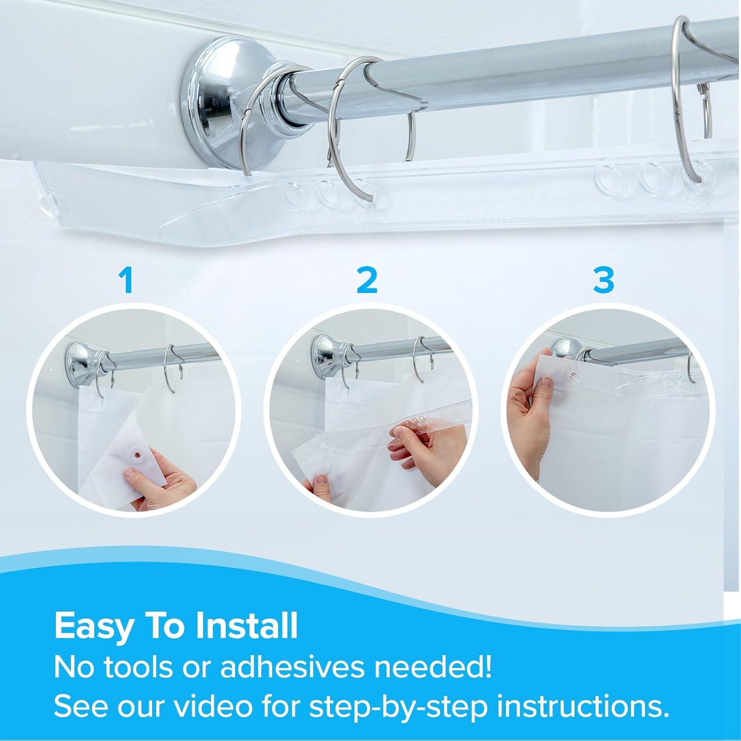 Guardia de Salpicaduras SlipX Solutions para Ducha - 2 Piezas