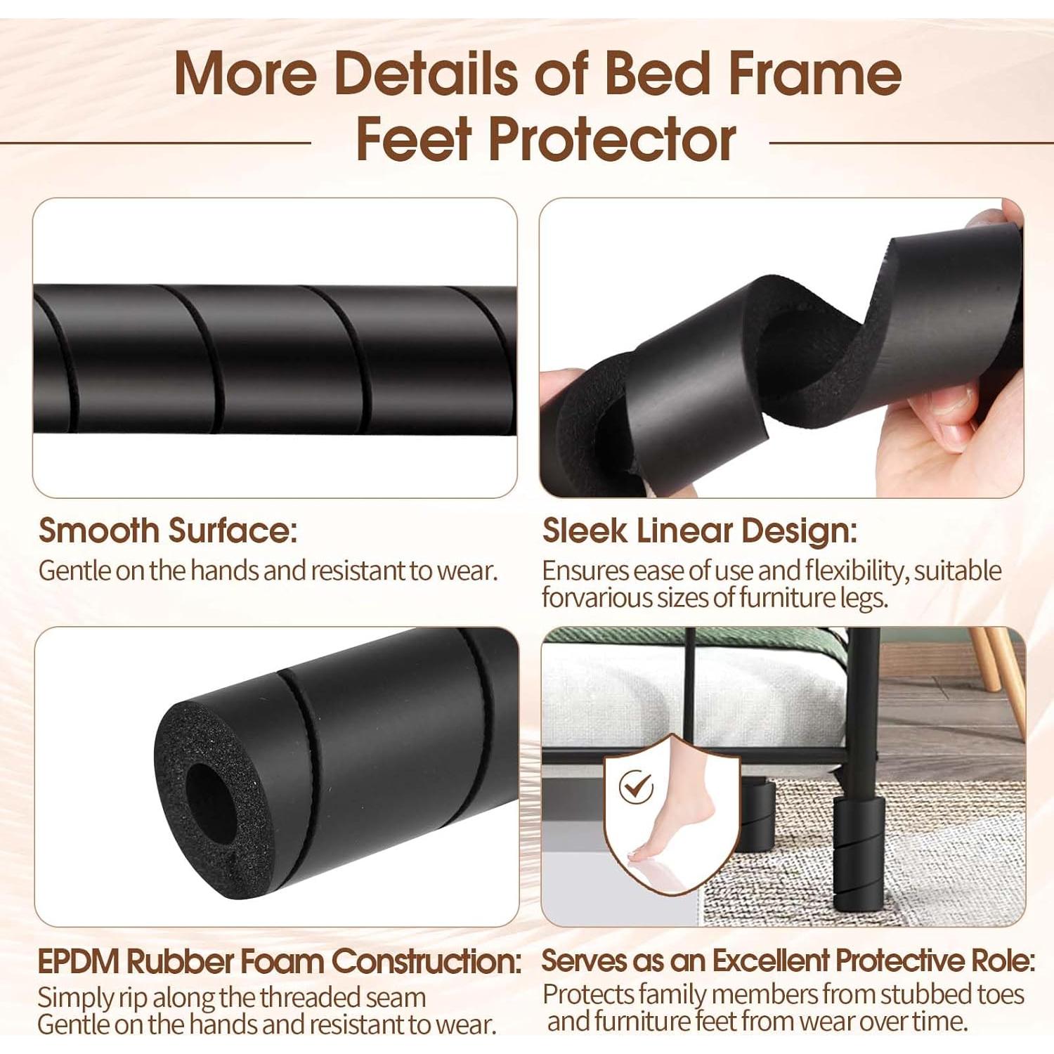 Protectores de Esquinas para Marco de Cama Ickimee - 4 Unidades