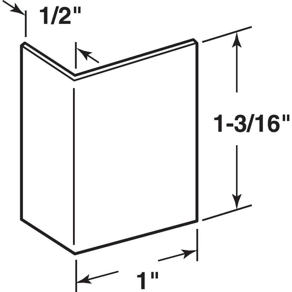 Protector de Bisel de Puerta Prime-Line S 4215 Acero Inoxidable 5 Pzas