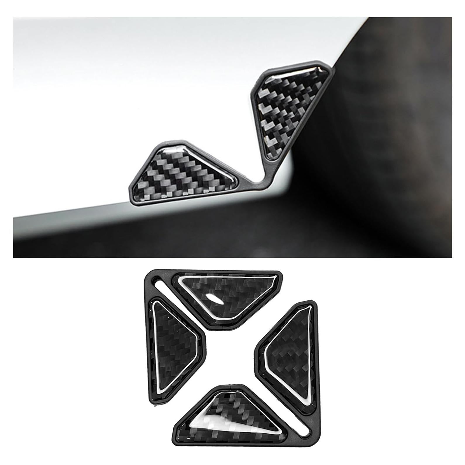 Protectores de Bordes de Puerta SamWinGear Carbono Negro 2PCS