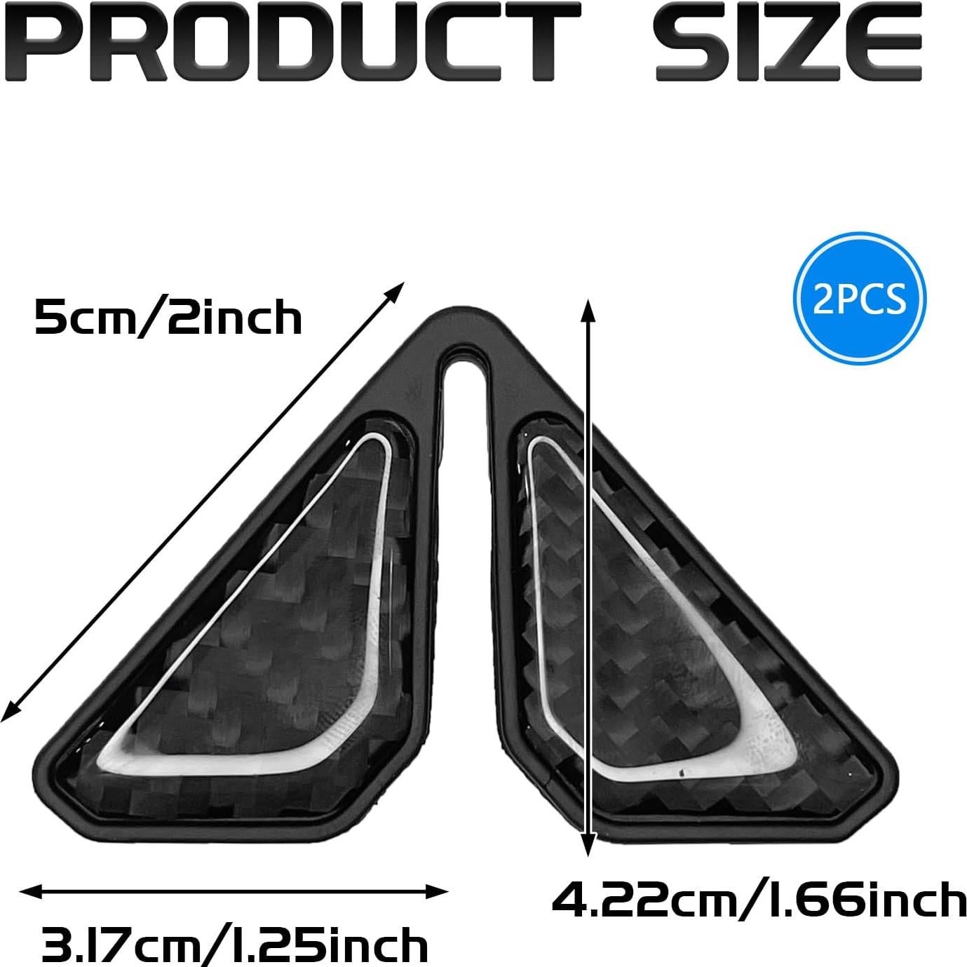 Protectores de Bordes de Puerta SamWinGear Carbono Negro 2PCS