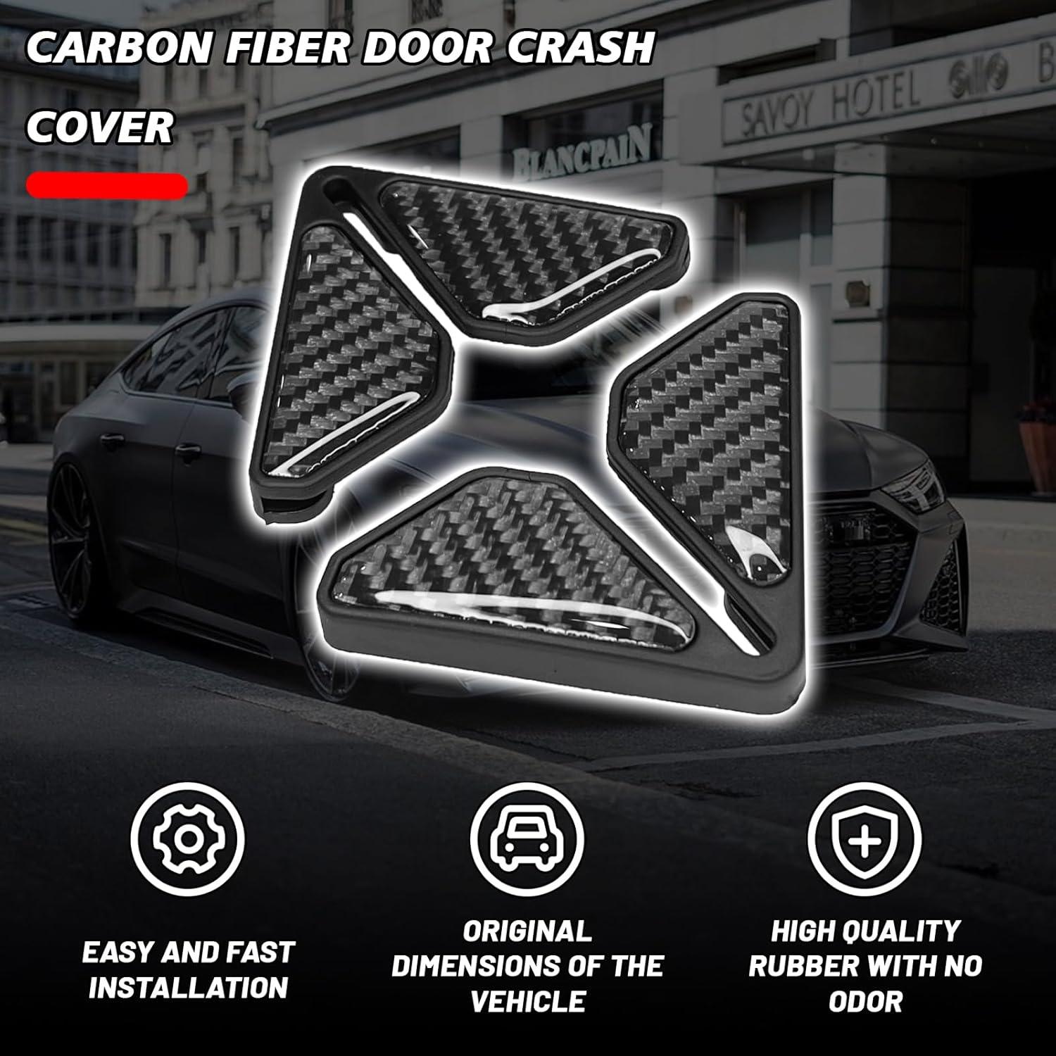 Protectores de Bordes de Puerta SamWinGear Carbono Negro 2PCS