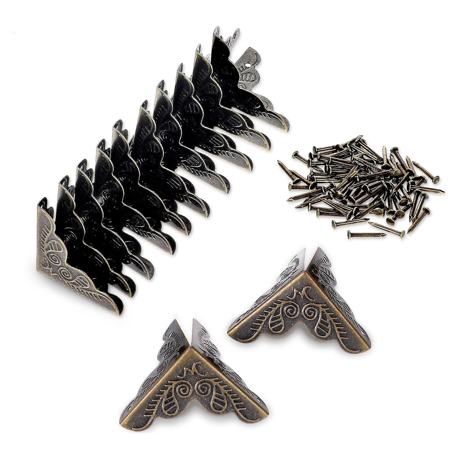 12 Esquinas Decorativas Antiguas Mozeat Lens Bronce 2.5cm
