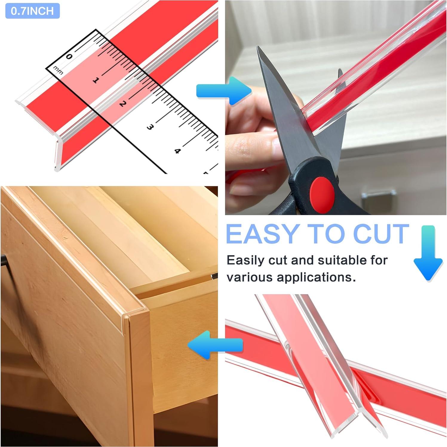 Protectores de Esquinas Transparentes Frychee - 5 Piezas 40.6 cm