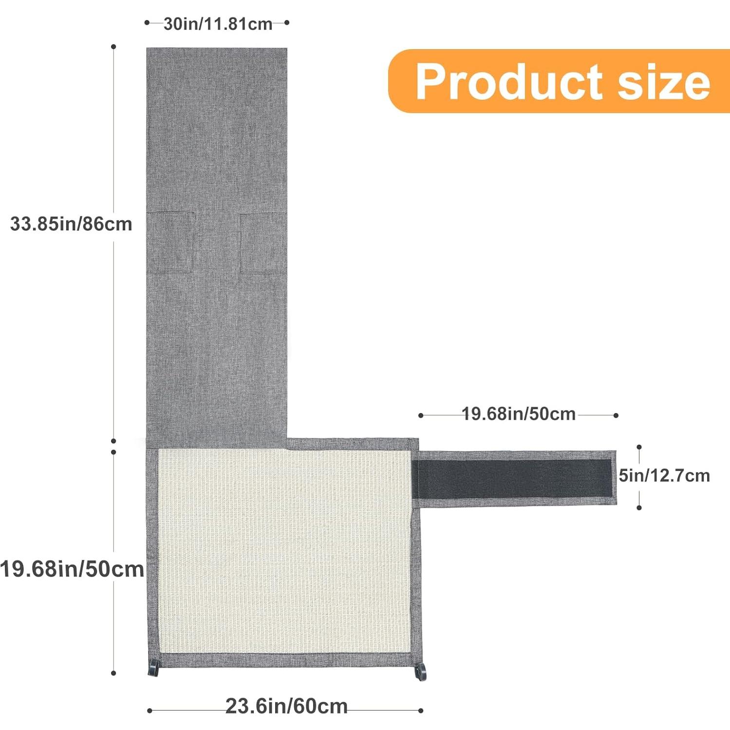 Protector de Sofá Uross de Sisal Natural 50x60 cm Anti Arañazos